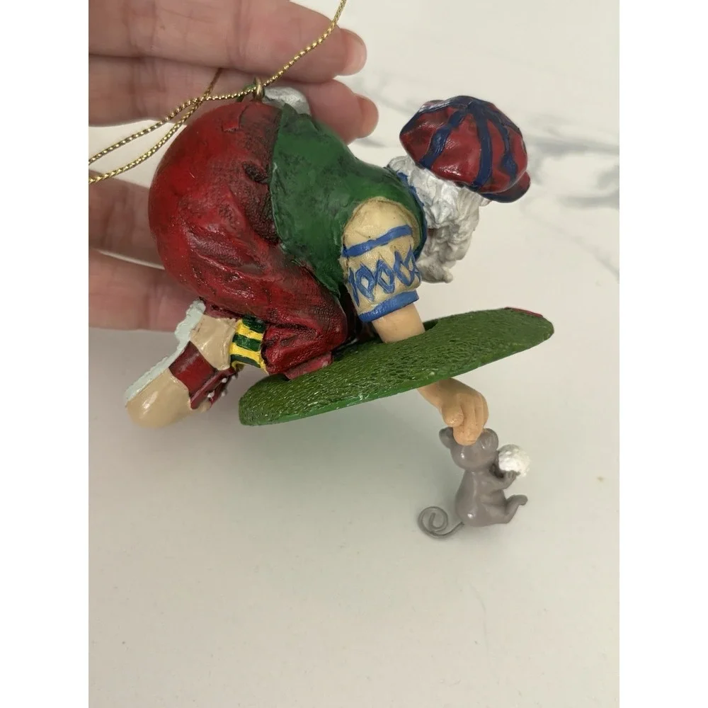 Funny Golf Gnome Christmas Ornament